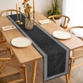 thumbnail image 3 of Black Retro Greek Key Table Runner - 72 Inch Long, Kitchen Dining Table Runner Dresser Scarves, Greece Ancient Rustic Geometric Farmhouse Decor for Coffee Tables Wedding Party Banquet, 3 of 8