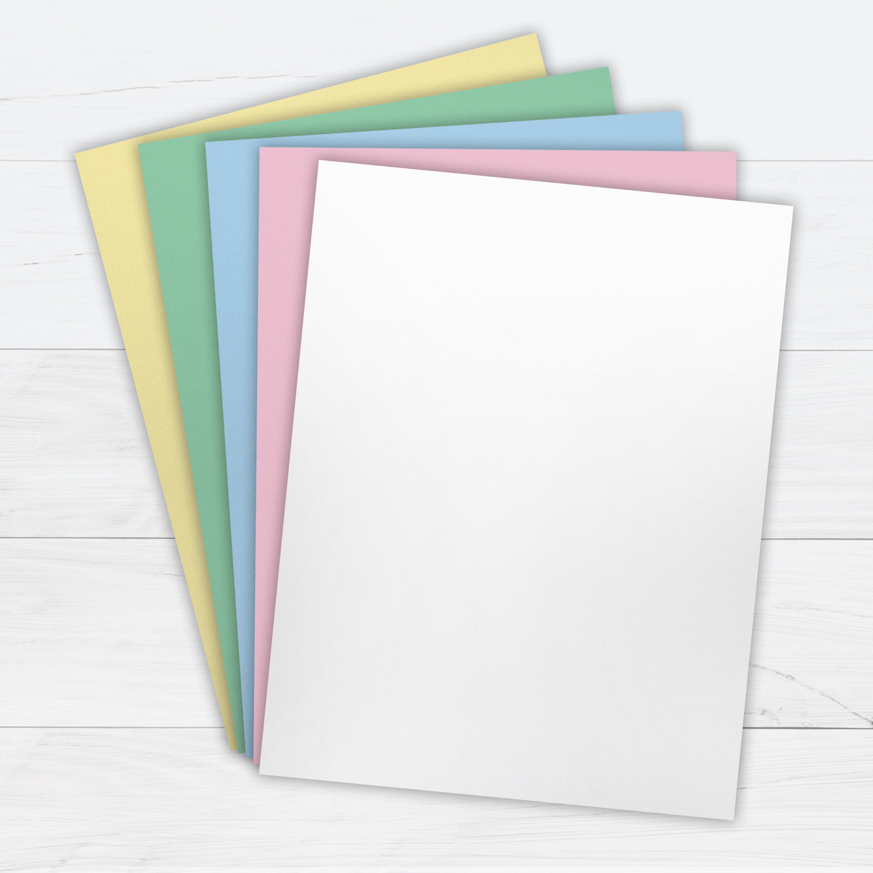 Printworks Easter Cardstock Collection, 67lb Heavyweight Cardstock, Includes Pastel Pink, Green, Yellow, Blue, and White Cardstock, 200 sheets total, Perfect for Cards, Crafts & More (00594)