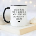 thumbnail image 4 of YouNique Designs 10 Year Anniversary Mug, 11 Ounces, Funny 10th Anniversary Coffee Mug for Him, Tenth Year Wedding Anniversary Cup, 10th Wedding Anniversary Mug for Husband & Wife (Black Handle), 4 of 5
