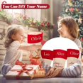 thumbnail image 3 of 6 piezas de conjunto de decoración de calcetines navideños grandes calcetines navideños bordados clásicos de Santa Snowman renos, calcetines colgantes de Navidad para la familia Afortunado Sencillez, 3 of 5
