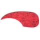 thumbnail image 2 of piezas de golpeador de guitarra acústica Folk antiarañazos, reemplazo de placa protectora para celuloide de 3841 pulgadas (forma de gota de agua de color rojo tortuga), 2 of 8