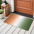 thumbnail image 4 of Gradient Sage Green Front Door Rugs 2x3 ft Modern Minimalist Sage Green Orange Ocean Beach Small Rug for Entryway Non Slip Washable Bathroom Door Mat Absorbent Floor Mat for Indoor Entrance, 4 of 9