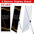 thumbnail image 1 of 24 x 63? Plastic/Fiberglass X Banner Display Stand Floor Standing for Advertise, 1 of 7