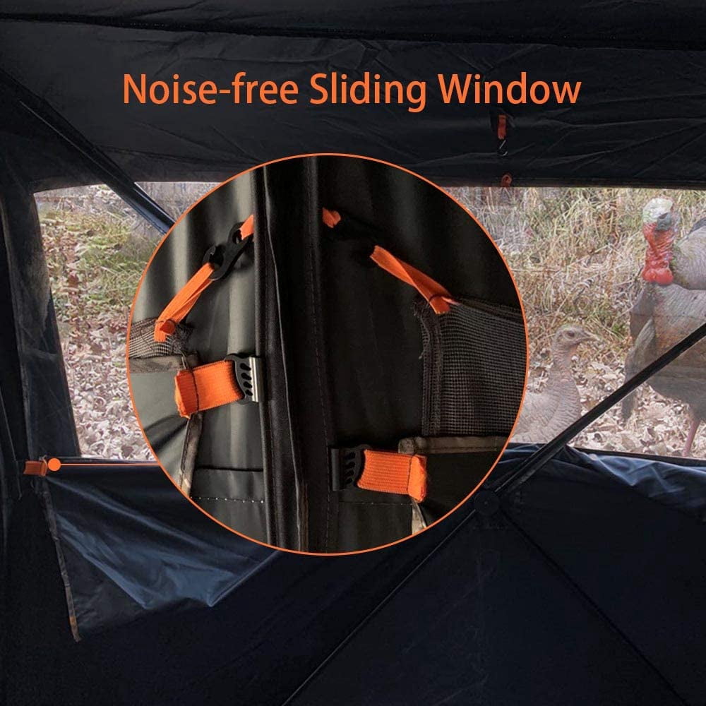 THUNDERBAY Bunkhouse Pop Up Portable 6-8 Person Side-by-Side Hunting Blind