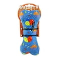 thumbnail image 5 of Mighty No Stuff Medium Bone 2 Pack Dog Toy, Celebration , Squeaky Plastic Core, 5 of 10