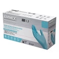 thumbnail image 1 of Guantes descartables antideslizantes Ammex color azul talle G de nitrilo x 100 unidades, 1 of 8