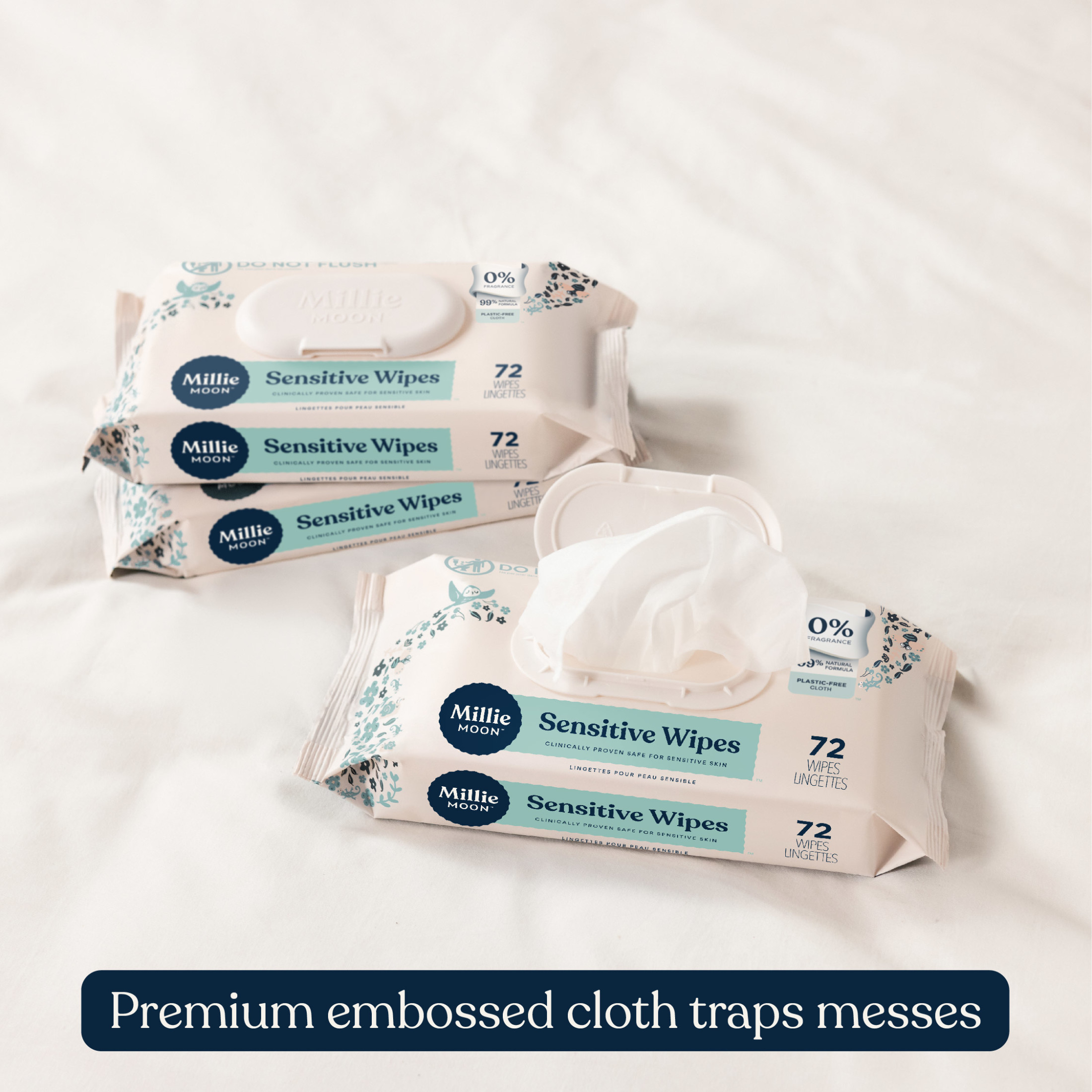 Millie Moon Sensitive Baby Wipes, 648 Count photo 7