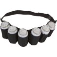 thumbnail image 1 of Beer & Soda Can Holster Belt 6 Pockets/ Piece BLACK, 1 of 5