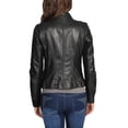 thumbnail image 2 of Luis Leather Women Genuine Lambskin Leather Jacket - Motorcycle Casual Biker Jacket for Women, 2 of 3