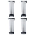 thumbnail image 1 of Uxcell 6'' Pies de Muebles para Estantes de Trabajo Reemplazo Altura Ajustable Acero Inoxidable Tono Plateado 4pcs, 1 of 7