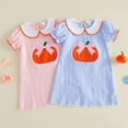 thumbnail image 4 of XUANTAOO Toddler Pumpkin Short Sleeve Pumpkin Bat Tutu Dress for Girls 18-24 Months, 4 of 5