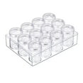 thumbnail image 4 of FNNMNNR 1 Set 12 Pieces Small Round Boxes with Lid Bead Storage Simple Design Convenient Containers for DIY Small Items, 4 of 6