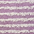 thumbnail image 6 of Laddha Home Designs Hand-Stitched Striped Cotton Throw Pillow Cover - 20" - Purple and White, 6 of 6