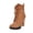 29#Yellow, variant on High Heel Boots for Women,Womens Platform Boot Heels Sexy Round Toe Lace UP High Heels Mid Calf Boots