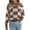 Coffee Color, variant on Women'S Color Block Checkered Off-Shoulder Long Sleeve Y2K Plaid Knitted Pullover Sweater Tops Vintage Sweater