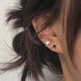 thumbnail image 2 of 2023 nuevos pendientes pentagonales de estrella para mujer y niña, nuevos pendientes góticos de diseño Punk Y2K, pendientes simples extraíbles, 2 of 4