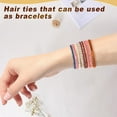 thumbnail image 5 of 20 PCS Boho Hair Ties, Elastic Hair Tie Bracelets for Women, Cute Hair Ties No Damage, Ponytail Holders for Girls with Thick and Thin Hair - Multicolor, 5 of 7