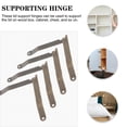 thumbnail image 6 of NICEXMAS 1Set Heavy Duty Lid Support Hinges for Wooden Boxes Cabinet Doors in Light Brown Iron, 6 of 8