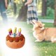thumbnail image 4 of Juguete chirriante para perros de peluche, lindos juguetes para masticar perros de peluche para perros pequeños. Juguetes de dentición para cachorros , Tarta pequeña Sunnimix Juguetes rellenos para masticar, 4 of 8