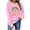 #049-Pink, variant on Women 100 Days of School Sweatshirt: Funny Teacher Shirts School Teaching Long Sleeves Teachers Gifts Tops Teacher Graphic T-Shirts School Days Tee Tops