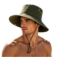 thumbnail image 2 of Hvogkswy Sun Hats for Men Fishing Hat Foldable Wide Brim Outdoor Hiking Beach Breathable Adjustable Summer Hats, 2 of 6