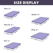 BDEUS 3 inch Mattress Topper,5-Zone Memory Foam Pressure Relief Soft Bed Topper, CertiPUR-US Certified, Queen Size