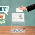 thumbnail image 4 of BESTYASH Clear Raffle Ticket Box with Lock for Fundraising Charity and Office Ballot Use, 4 of 7