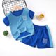 thumbnail image 1 of Hot Sale Brand Boys Clothing Children Summer Boys Clothes Cartoon Kids Boy Clothing Set T-shit+Pants Cotton qym unisex, 1 of 2