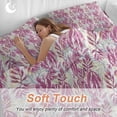 thumbnail image 3 of Ocean Plant Full Size Comforter Set, Watercolor Red Seagrass Coral Pigment Bedding for All Seasons, 4 Pcs Bed Set, 1Quiltcover (86"x86") ,1Sheet(80"x116"), 2Pillowcases (30"x20"), 3 of 9
