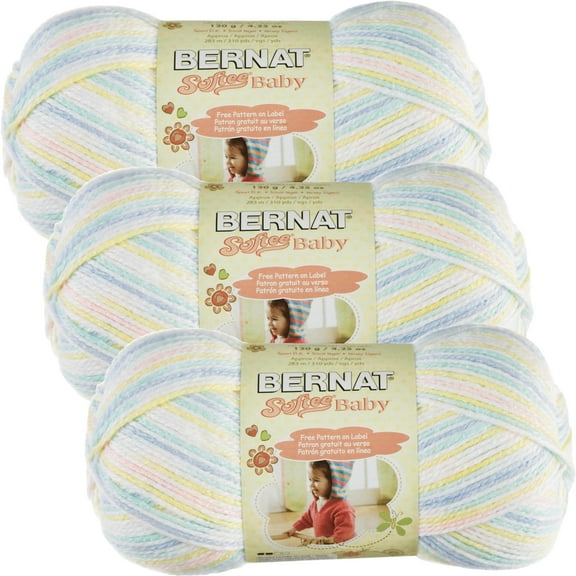 Bernat Softee Baby 120 g Acrylic Yarn, 283 m (3 Count)