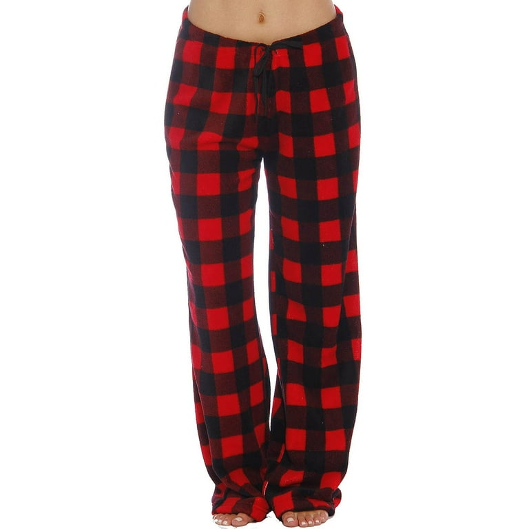 Wangxldd Red Plaid Pants Women Plaid Comfy Pj Pants Cute Christmas Pajamas Pants Soft Drawstring Sleep Matching Sweatpants Red XL Walmart