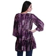 thumbnail image 4 of Moomaya Printed Georgette Shrug Ruffled Back Drop Hem Beach Cover Up For Women, 4 of 5