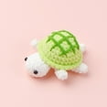 thumbnail image 6 of YOHAVEN Mini Crochet Turtle Figurine 2.7" Yarn Plush Doll Handmade Ornament for Birthday Gift Desk Shelf Decoration Turtle Lovers Collectible Home Decor, 6 of 6