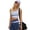 Light Blue, variant on Summer Workout Sets for Women Sleeveless Scoop Neck Stretch Tight Sports Bra and High Waist Tummy Control Baggy Shorts with Pocket Stylish Color-Blocking Running Outfits Green S