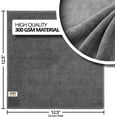 thumbnail image 2 of Cerakote Microfiber Towel Lint-Free Multipurpose Cleaning Cloth, 300 GSM, Gray, 12-Pack, 2 of 6