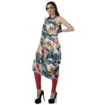 thumbnail image 4 of Moomaya Robe Kurti Sans Manches à une Épaule Imprimée pour Femmes, Vêtement de Créateur Boho pour Fête, 4 of 7