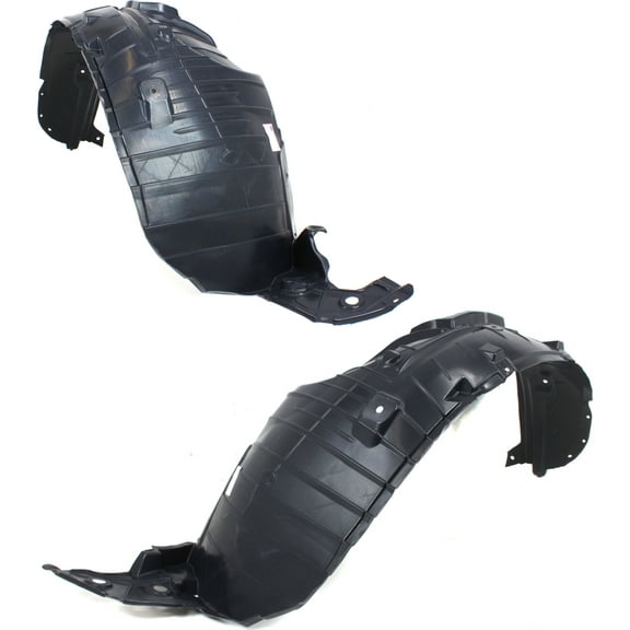 Garage-Pro Front Fender Liner Set of 2 Compatible with 2008-2013 Nissan Rogue, 2014-2015 Rogue Select Plastic Driver and Passenger Side