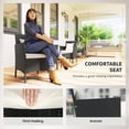 thumbnail image 4 of Outsunny Rattan Outdoor Furniture Set with Chairs Patio Furniture Set Black, 4 of 10