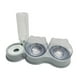 thumbnail image 4 of Cuencos dobles para gatos, juego de comederos y bebederos para mascotas, 3 en 1, inclinados 15 degree con dispensador de agua, comedero elevado para perros gris, 4 of 8