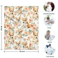 thumbnail image 4 of Corgi Dog and Flower Florals Blanket,Comfortable Soft Lamb Wool Throw Blanket,All Season,Warm Lightweight Blankets for Sofa Bed Couch Living Room Chair,30"x40", 4 of 4