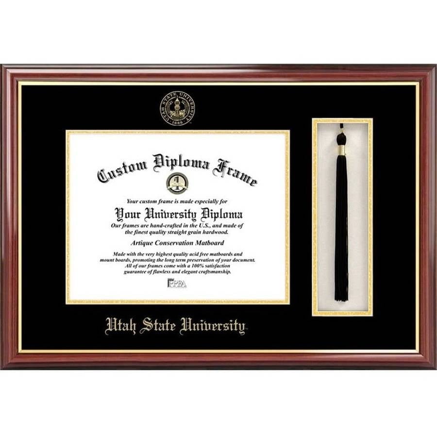 High School Graduation Certificate Frame 6x8 with Tassel Opening Black