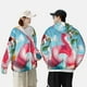 thumbnail image 4 of Fotbe Tropical Flamingo Pool Float Chaqueta con Protección Solar UPF 50+ para Hombre y Mujer, Camisa con Capucha y Bolsillos-Medium, 4 of 7