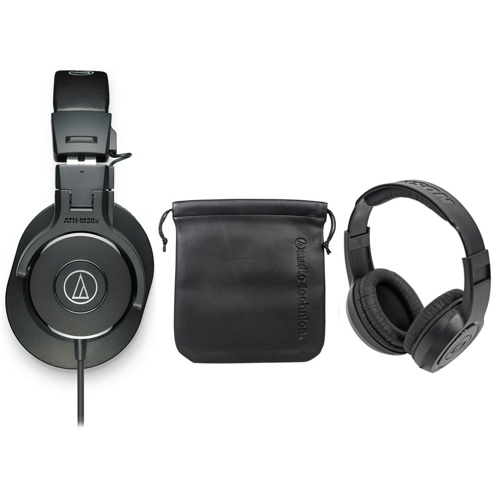 Audio Technica ATHM30X Studio Monitor Collapsible Headphone+Headphones