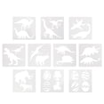 thumbnail image 1 of 10PCS Art Painting Template Dinosaur Painting Template Reusable Drawing Stencil, 1 of 6