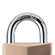 Master Lock Padlock, Solid Brass Lock, 3/4 in. Wide, 120Q (Pack of 4-Keyed Alike)