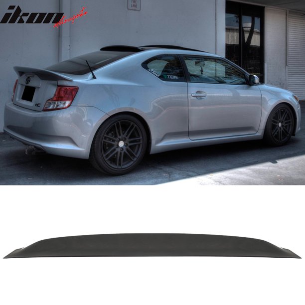 Compatible with 0410 Scion tC Acrylic Rear Roof Window Spoiler Black