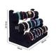 thumbnail image 4 of Exhibidor Porta Pulseras y joyería con porta Reloj Con 3 Niveles Negro Lab.G  Soporte de tres capas, 4 of 4