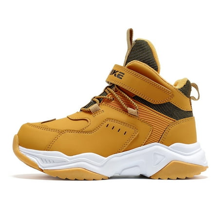 

VITIKE Boys Hiking Boots PU Leather Waterproof Non Slip Boots Outdoor Shoes For Hiking Climbing
