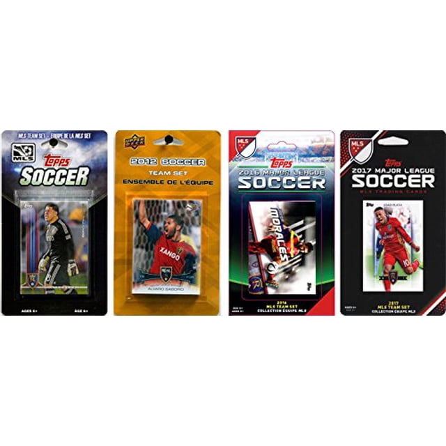 C&I Collectables REALSL417TS MLS Real Salt Lake 4 Different Licensed Trading Card Team Sets