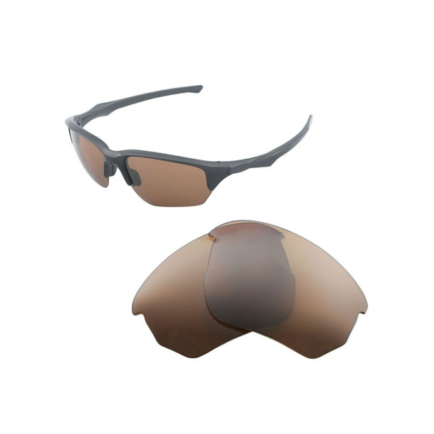 Walleva Brown Polarized Replacement Lenses for Oakley Flak Beta Sunglasses  